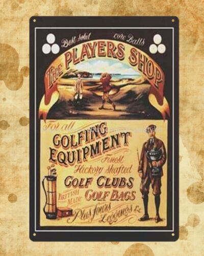 Golf Equipment Shop - Panneau en métal pour les golfeurs,