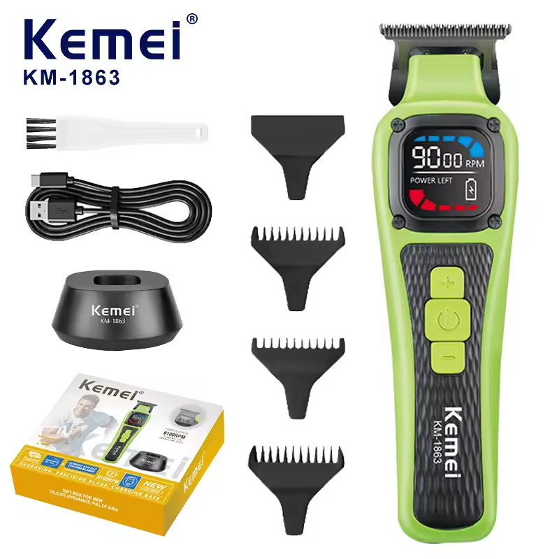 Golf Zero - Tondeuse à cheveux professionnelle Kemei KM-1863,